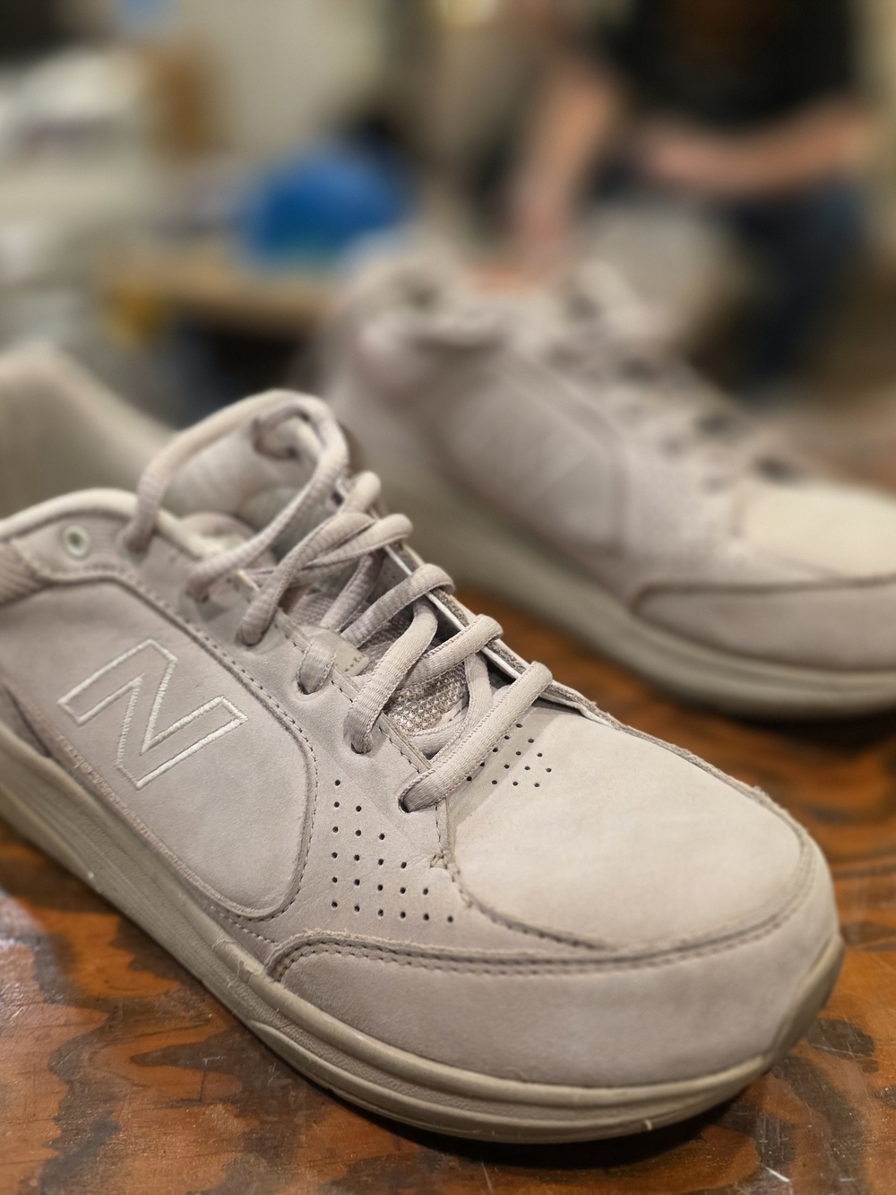 New Balance Women's Beige Casual Athletic Sneakers
